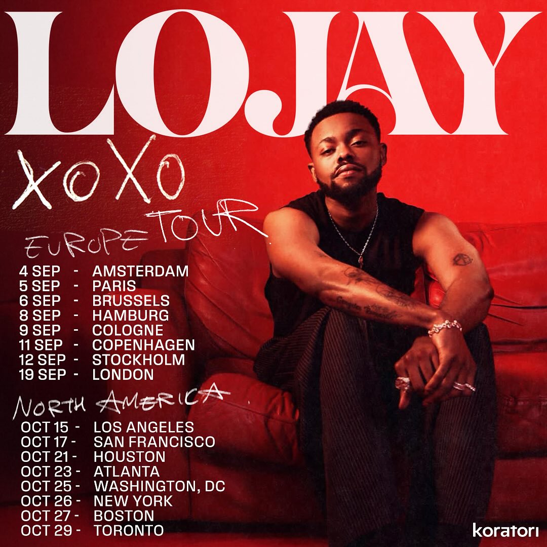 Lojay XOXO Tour Tour Poster